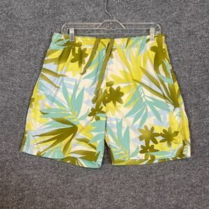 Tommy Bahama‎ Swim Trunks Mens Medium Green Blue Hawaiian Board Shorts